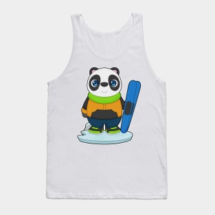 Panda Skier Ski Winter sports Tank Top